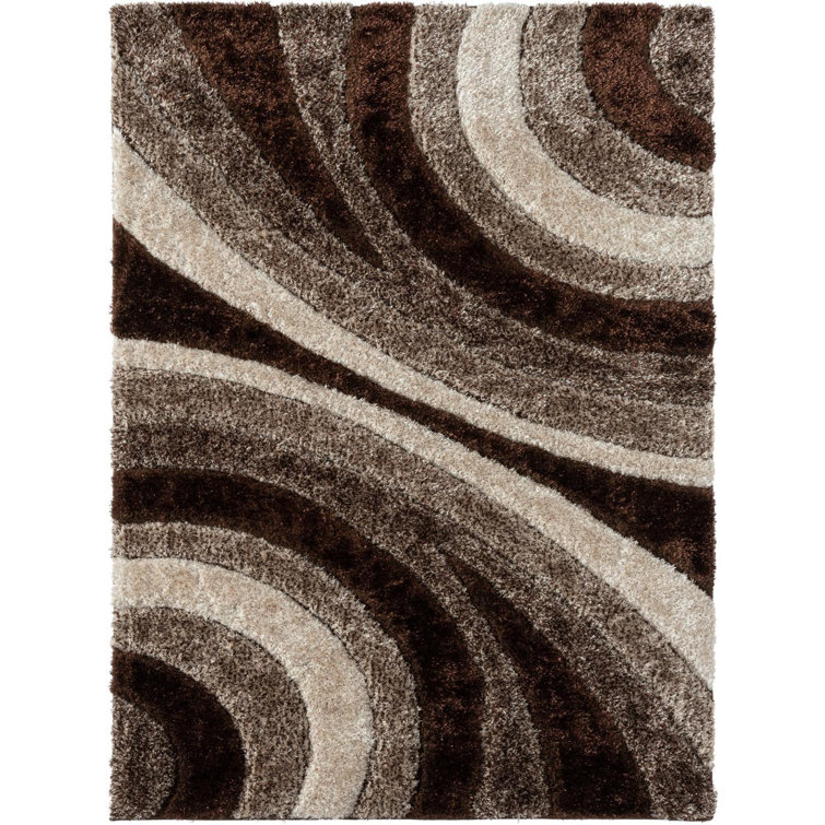 Orren Ellis Koo Abstract Area Rug in Brown & Reviews Wayfair Canada